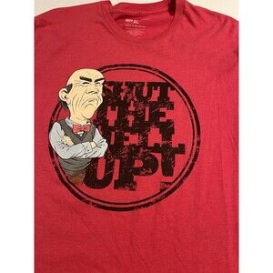 Jeff Dunham Puppet Old Man Walter Shut Up Comedy Red T-Shirt XL Show Tour Funny